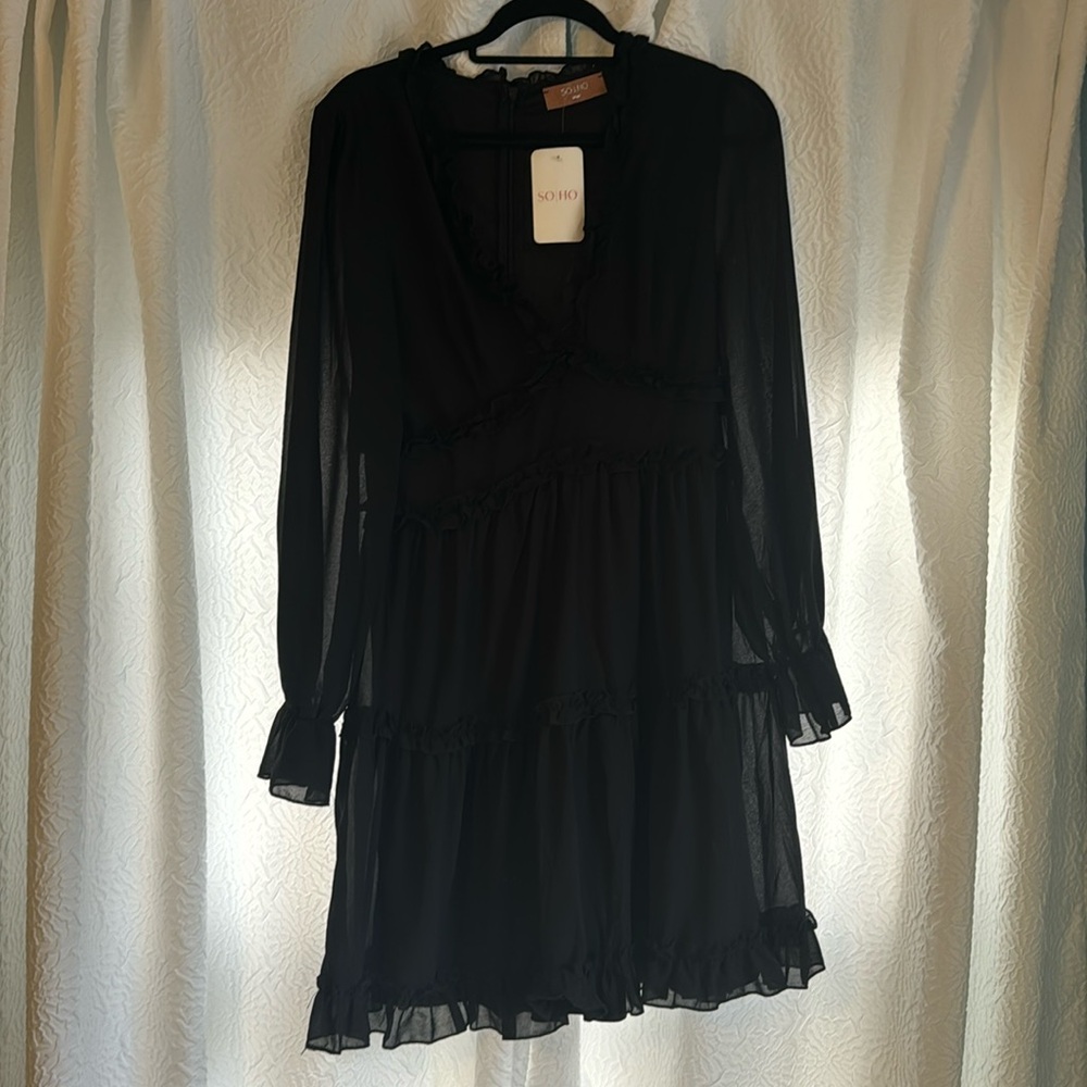 SOHO Tiered Ruffle Dress (NWT)